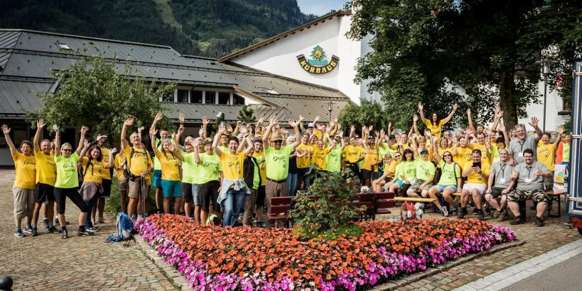 Teilnehmer beim Lauf der guten Hoffnung im Allgäu